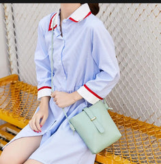 New Buket Bags For Girls Cross Body Shoulder Bag Long shoulder strap Phone Pouch Mini Bucket Bag