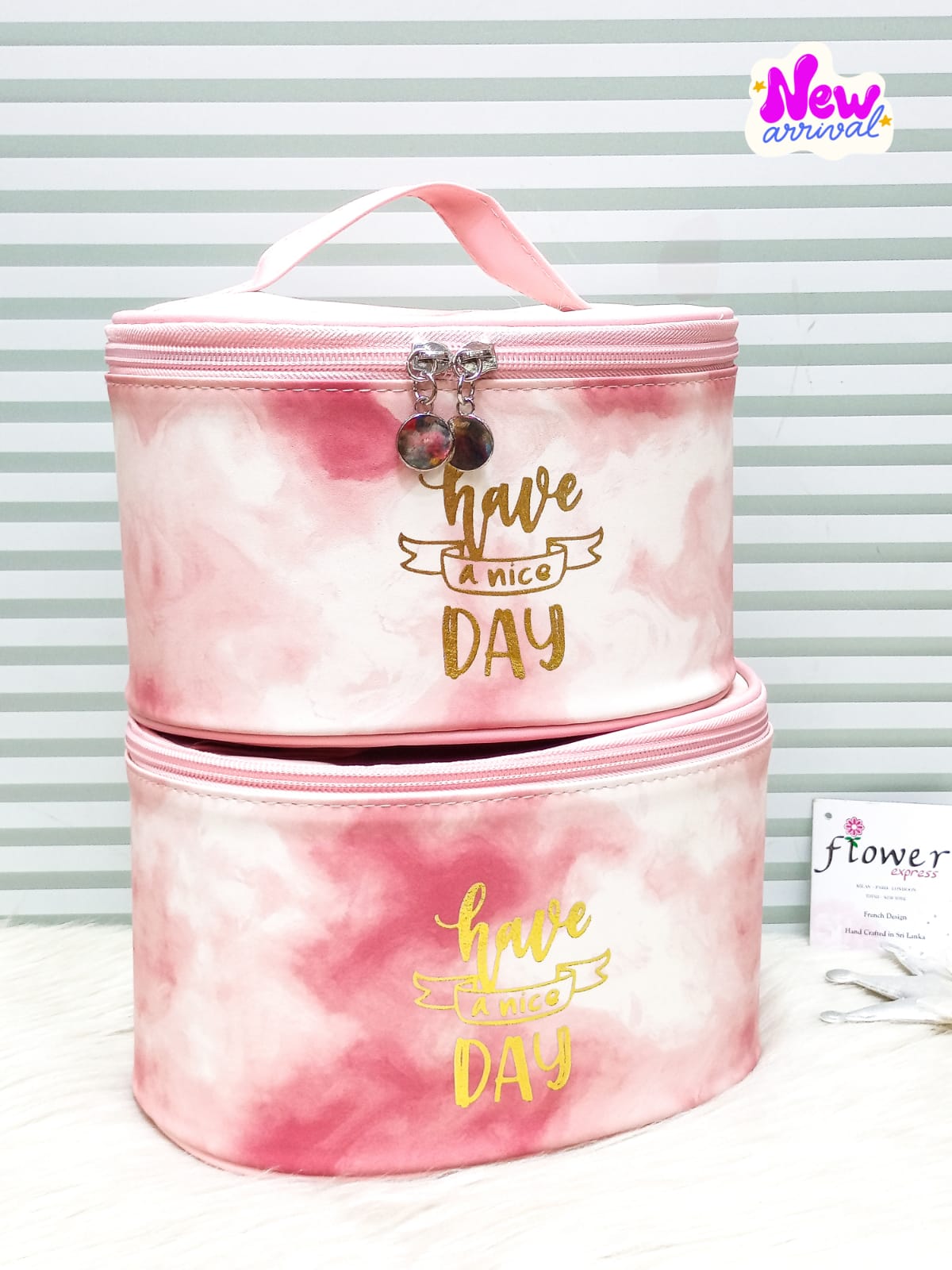 💕 Pack Of 2 Beauty Cosmetic Boxes Bags Set 💕