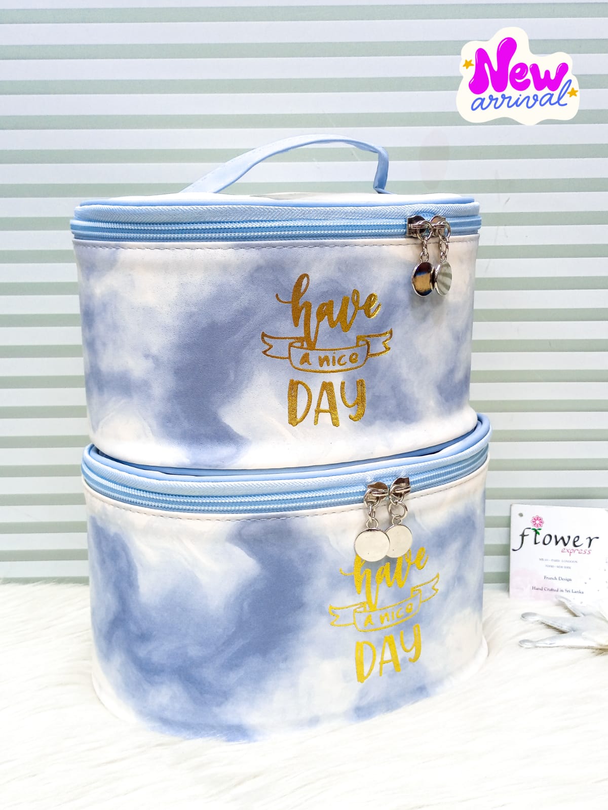 💕 Pack Of 2 Beauty Cosmetic Boxes Bags Set 💕