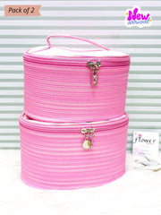 💕 Pack Of 2 Beauty Cosmetic Boxes Bags Set 💕
