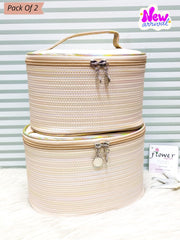 💕 Pack Of 2 Beauty Cosmetic Boxes Bags Set 💕