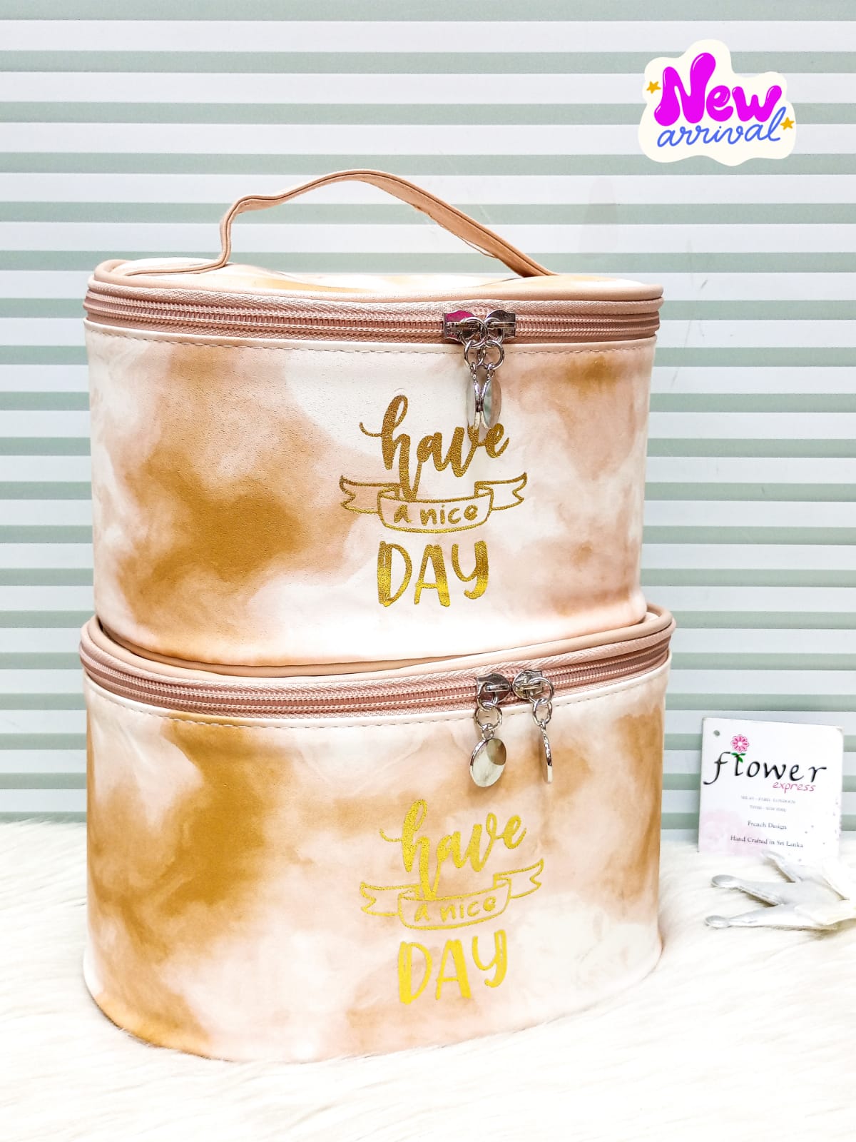 💕 Pack Of 2 Beauty Cosmetic Boxes Bags Set 💕