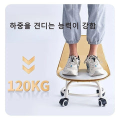 Acrylic Transparent 360 MovinG Chair , Randoms Colour